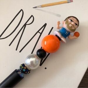 NBA basketball player handmade beaded pen